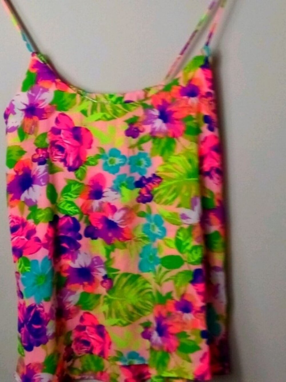 Nymphe S Sexy Pink Purple Lime Cami Top
